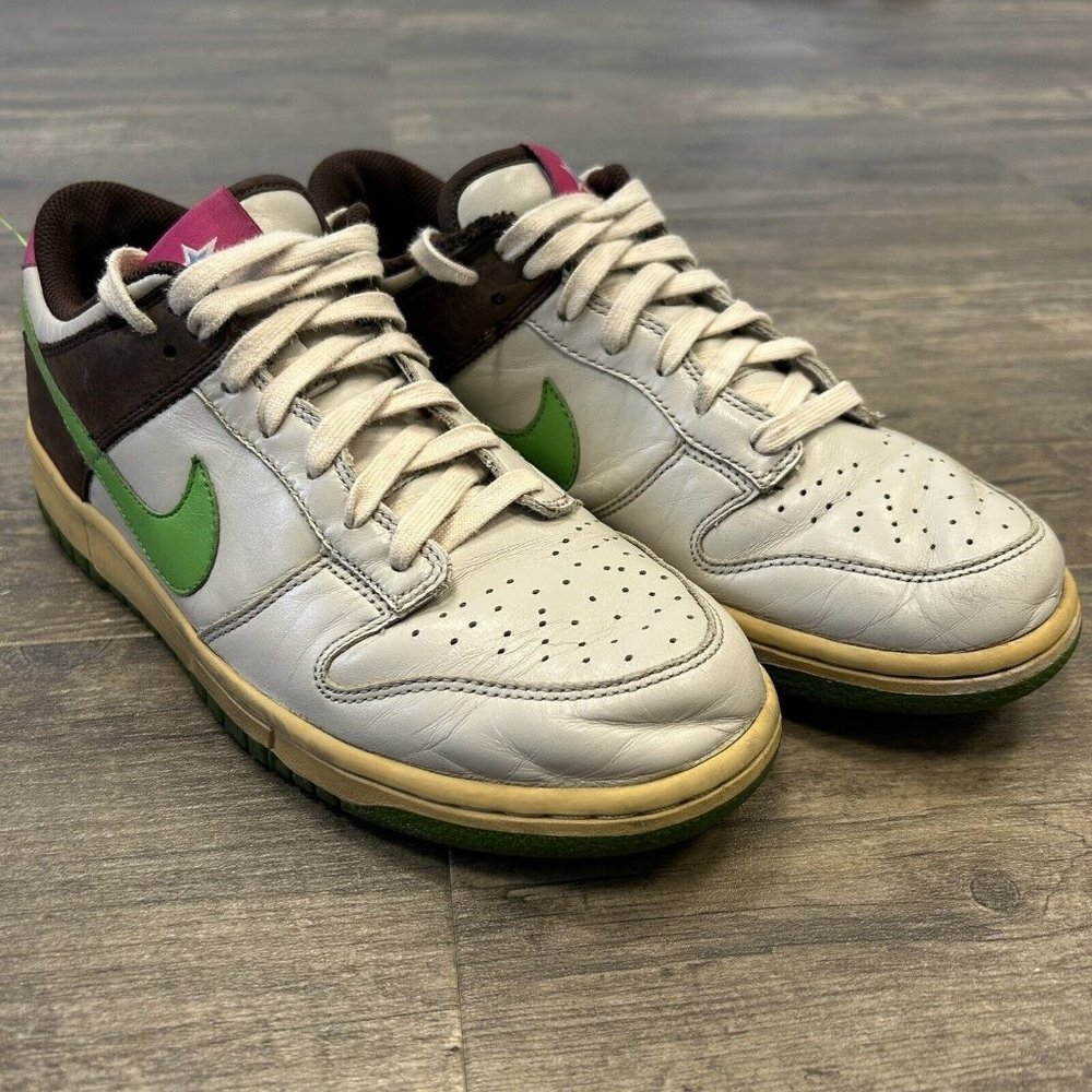 Womens Nike Dunk Low Premium Birch Green Bean 314384 231 Size 10, Men‎ Size 8.5